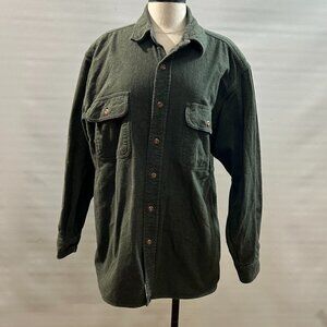 Field and Stream 100% Cotton Button Down Men’s Large Thick Chamois Shirt
